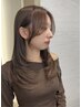前髪カット+ケアカラー髪質改善トリートメント
