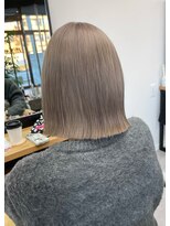 シエンゴールド(CIEN gold)&nbsp;グレージュカラー/ブリーチ/ボブ#浜松駅#カラー#ブリーチ