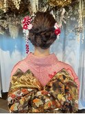 成人式ヘアセット×振袖着付け♪yu