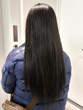 トリッカ シブヤ(TRICCA SHIBUYA) お客様スタイル/エクステ/ロングレイヤー/ブルーブラック/艶髪