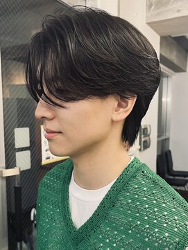 バイフィフス 原宿/表参道(by fifth) 原宿ニュアンスパーマ刈り上げメンズカットセンターパートウルフ