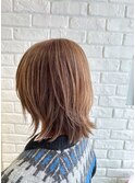 くびれボブハイライト　50代