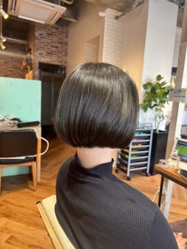ヘアーショップ エヌアンドエー 越谷店(hair shop N&A) サイドバングたっぷりなタンバルモリ/タッセルカット/韓国ボブ