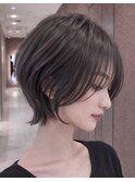 骨格補正スッキリショート9/髪質改善/縮毛矯正/ボブ/レイヤー