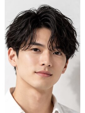 ロア(Roa.) ツイストスパイラルパーマセンターパートシャドウパーマ