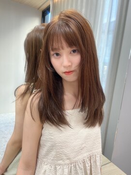 ボタン コロン 表参道 原宿(VOTAN COLON) オリーブブラウン/レイヤーカット/透明感カラー/韓国ヘア