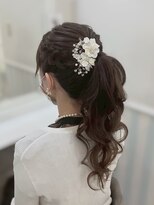 ヘアセットサロン ミント(Hair set salon MINT)&nbsp;編み込みポニー☆