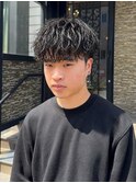 緩めシャドウパーマ　レイヤーマッシュ　