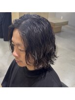 ニコ シモノセキ(NIKO Shimonoseki)&nbsp;「NIKO」大人メンズボブパーマ　下関唐戸メンズミディアム