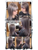 ヘアーファクトリー☆マハロ(Hair Factory☆MAHARO)&nbsp;３D☆シルバーグレーパールカラー