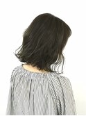Carin那覇真嘉比店/小顔/オリーブカラー/セミウェットウェーブ