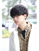 ネイビー(NAVY)&nbsp;フェザーマッシュツーブロック好感度◯刈り上げ無造作ショート☆