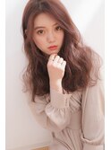 ロングでも小顔効果