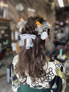 オーバーキャプテンネイキッド(OVER CAPTAIN NAKED) 卒業式　ハーフアレンジ