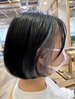 クラップス 京急富岡(CLAPS)&nbsp;アゴラインボブ×イヤリングシルバーカラー　【中田】