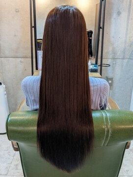 ムー(moo.) 斜めバング/グレージュカラー/シルキーベージュ/矢場町