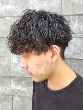 ニアウ 伊勢崎連取店(Niau) メンズマッシュパーマ波巻きスパイラルパーマ