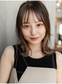 ☆大人かわいい前髪セシルカットココアブラウン