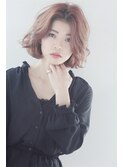 ゆるふわミディアムボブ