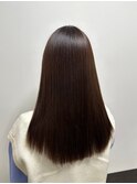 髪質改善トリートメント/艶髪ストレート/ダークブラウン