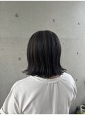 極細ハイライトアッシュカラー切りっぱなし20代30代40代