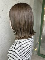 ヘアーブランドジン パルト(HAIR BRAND Jin Palt)&nbsp;オリーブカラーとボブ