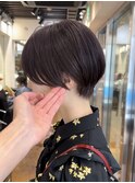 ラベンダーグレージュ/ブリーチなし透明感カラー/銀座