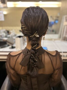 セットサロンフレア ヘアセット/ボブルフ/ショコラベージュ/カール/ベビーバング