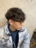 メンズパーマ+カット＋tr　￥8900