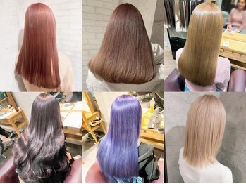 アフィナー(Afinar)の写真/ダメージレスなケアブリーチでダブルカラーやハイライト/バレイヤージュ♪インナーカラーも◎[横浜/横浜駅]