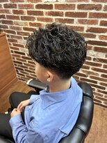 ミリオンバックス 神田店(Million Bucks) 毛流れパーマスタイル<理容室>[メンズ/床屋/上野]