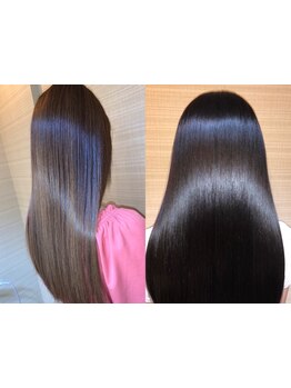 【次世代髪質改善トリートメント】ULTOWAにsilmere PROトリートメントを加えた髪質改善で、髪に艶と潤いを