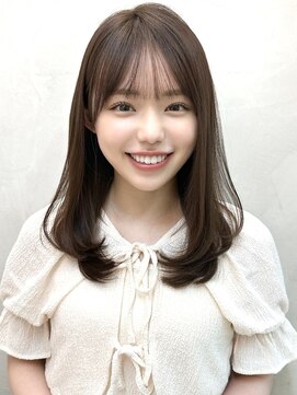 ミラリー トウキョウ(Mirareee Tokyo) 20代30代40代◎前髪パーマ韓国風巻きくすみベージュお団子ヘア