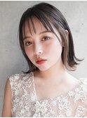 大人可愛い20代30代40代黒髪前下がりショートボブ丸みショート◎