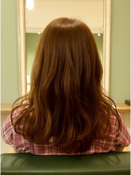 ヘアーディープ(hair deep) ロング×オレンジベージュ