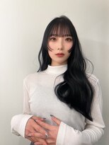 シーン(SCENE)&nbsp;[天神今泉/黒髪カタログ/クラゲヘアー/オリーブグレー]