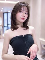 ハバナ 新宿(HAVANA)&nbsp;韓国レイヤーカット/オリーブグレー/小顔カット/