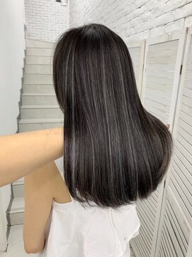 リコヘアー(LiCO HAIR) 那覇/イメチェン/ピンクベージュ/アンブレラカラー/前髪