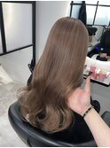 1ブリーチで作るミルクティーグレージュ