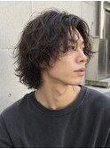 メンズヘア メンズパーマ サーフカール 緩めスパイラル