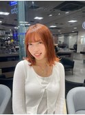 ワンホンレイヤー/ミルクティーブロンド/ダークブルー/東戸塚
