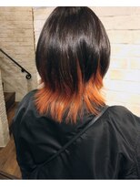 シェノン(chainon) オレンジカラー×ウルフカット