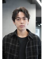 フィフス 大分(fifth)&nbsp;大分シャドウパーマメンズカットラウンドマッシュツーブロック