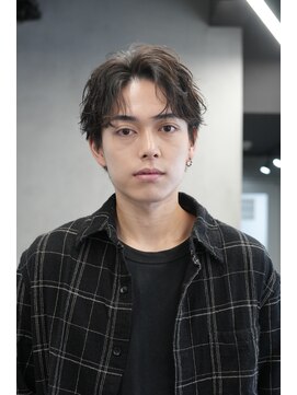 フィフス 大分(fifth) 大分シャドウパーマメンズカットラウンドマッシュツーブロック