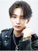 メンズビジネスリクルートショート就活かき上げセンターパート