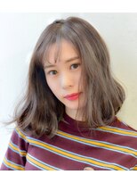 ヘアーサロン 6(hair salon)&nbsp;ハイライト×スモーキーベージュ×アプリエカラー