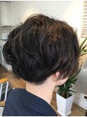 ゆるめパーマのナチュマッシュ