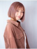 似合わせカット ベナボブ×ペールピンクグレージュ　Aust 北千住