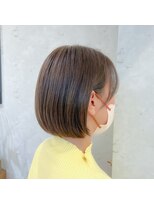 ロンドプランタン 恵比寿(Lond Printemps)&nbsp;大人かわいい内巻きワンカールグレージュミニボブ