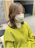 くびれ韓国ヘア×ナチュラルブラウン